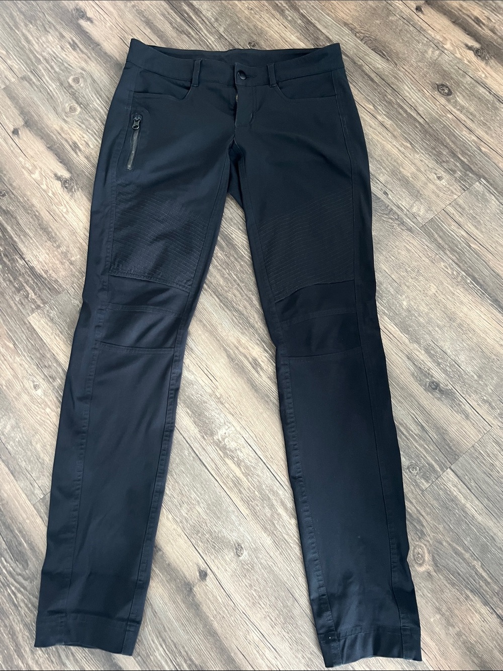 lululemon athletica Black Slim Moto-Style Pants